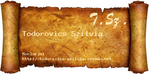 Todorovics Szilvia névjegykártya